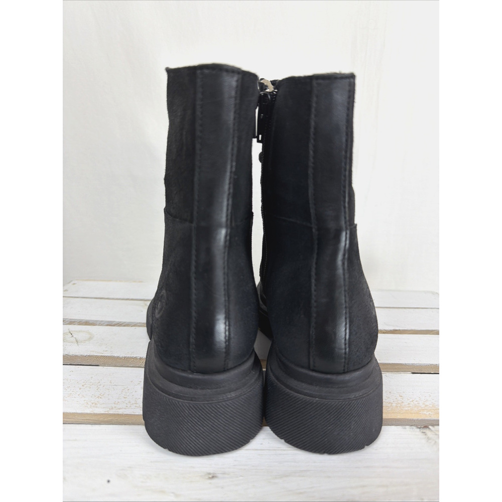 New NO Box Casta Xenon Black Lace Up Side Zip Combat Boots #1059 EU 36 - Picture 2 of 6